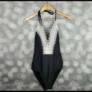 Sea Angel Black Lace Swimsuit - Medium NWT